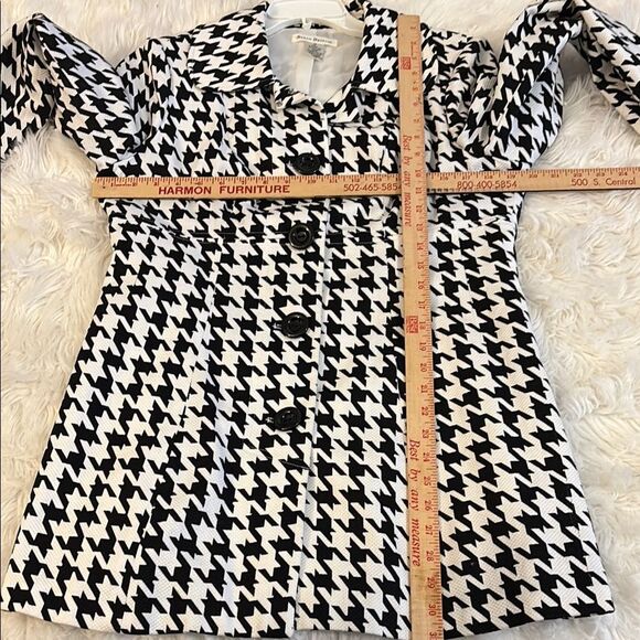 Susan Bristol Black and White Houndstooth Blazer Jacket - Picture 6 of 7
